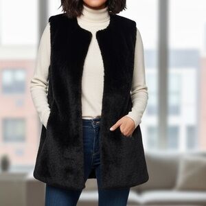 SHEIN  Frenchy Sleeveless Fluffy Vest size L